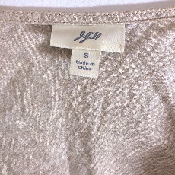 J.jill Oatmeal Linen Blend Tunic Blouse(134) - Picture 4 of 4
